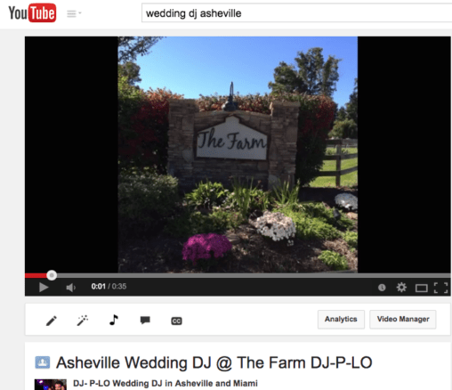 Wedding DJ P-LO at the Farm-Asheville NC