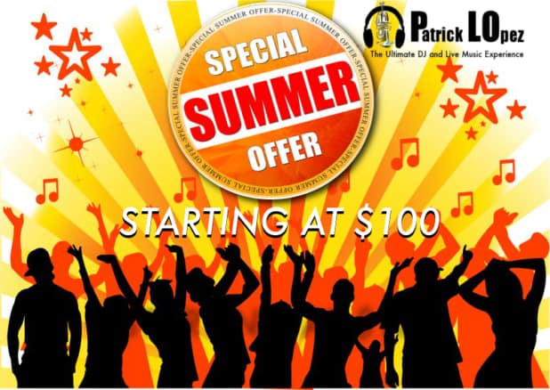 Just for Summer-DJ P-Lo Services @ 100 Dollars