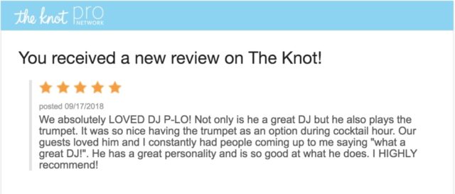 The Knot DJ P_LO The Ultimate Dj and Live Music Experience
